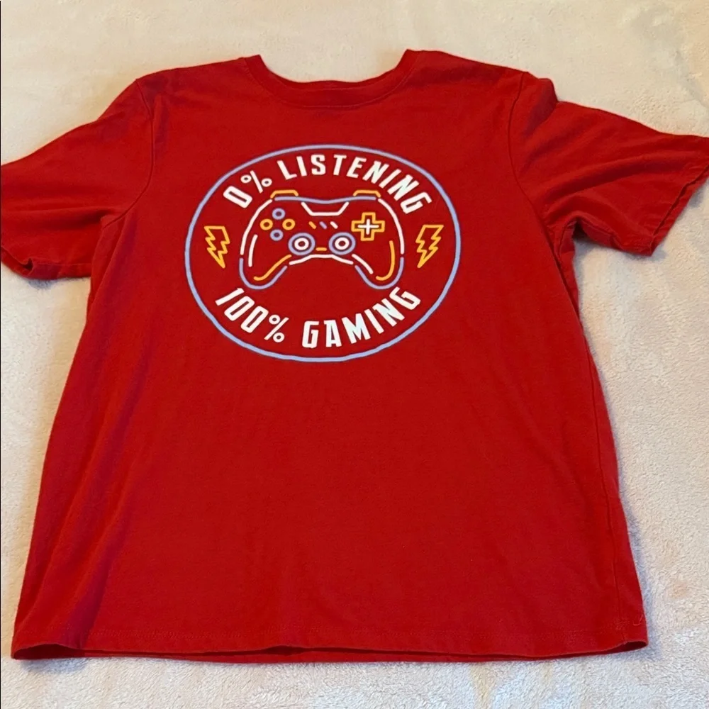 Wonder Nation Red Gaming T-Shirt